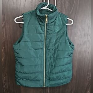 Michael By Michael Kors Size Small Women's Green Puffer‎ Vest
